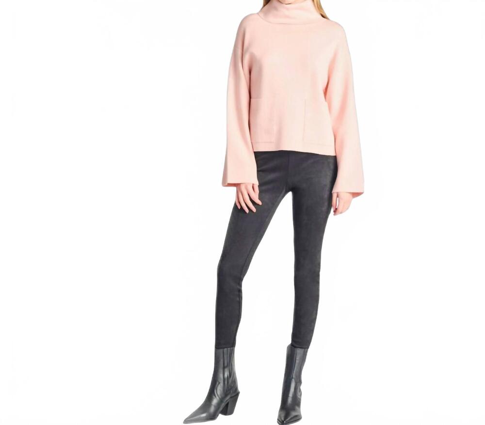 NEW DEX kesha suede leggings in black